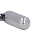 2PCS Portable Capsules Case Stainless Steel Airtight Keychain Capsule Container Outdoor Storage Organizer Bottle for Hiking Travel Silver