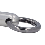 2PCS Portable Capsules Case Stainless Steel Airtight Keychain Capsule Container Outdoor Storage Organizer Bottle for Hiking Travel Silver