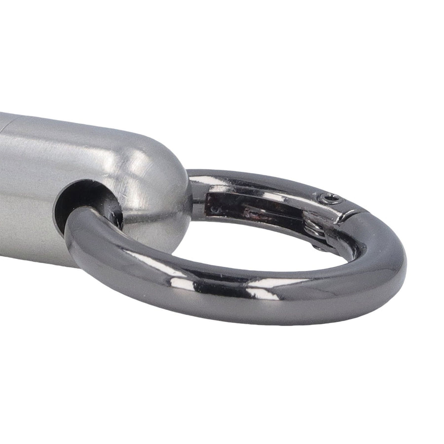 2PCS Portable Capsules Case Stainless Steel Airtight Keychain Capsule Container Outdoor Storage Organizer Bottle for Hiking Travel Silver