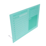 Dry Erase Planner Board Acrylic Desktop Calendar To Do List Schedule Board with Stand for Office Home School Green 40x30cm/15.7x11.8in