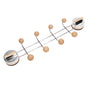 Suction Cup Coat Hook Dual Rows Hooks Wall Mount Hook Rack for Entryway Bathroom Kitchen