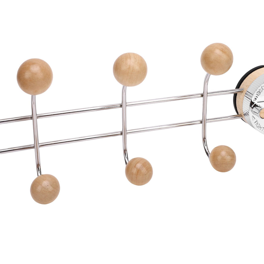 Suction Cup Coat Hook Dual Rows Hooks Wall Mount Hook Rack for Entryway Bathroom Kitchen