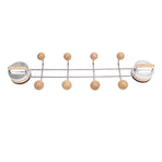 Suction Cup Coat Hook Dual Rows Hooks Wall Mount Hook Rack for Entryway Bathroom Kitchen