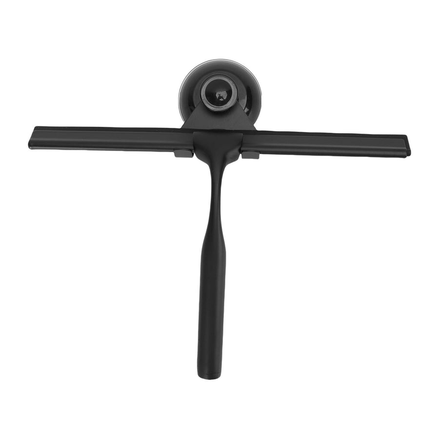 Stainless Steel Squeegee All Purpose Shower Window Squeegee with Hook for Household Easy Cleaning Black