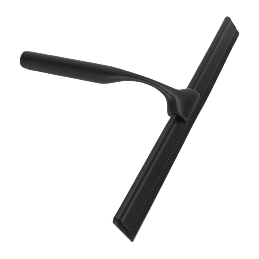 Stainless Steel Squeegee All Purpose Shower Window Squeegee with Hook for Household Easy Cleaning Black