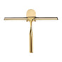 Stainless Steel Squeegee All Purpose Shower Window Squeegee with Hook for Household Easy Cleaning Gold