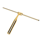 Stainless Steel Squeegee All Purpose Shower Window Squeegee with Hook for Household Easy Cleaning Gold