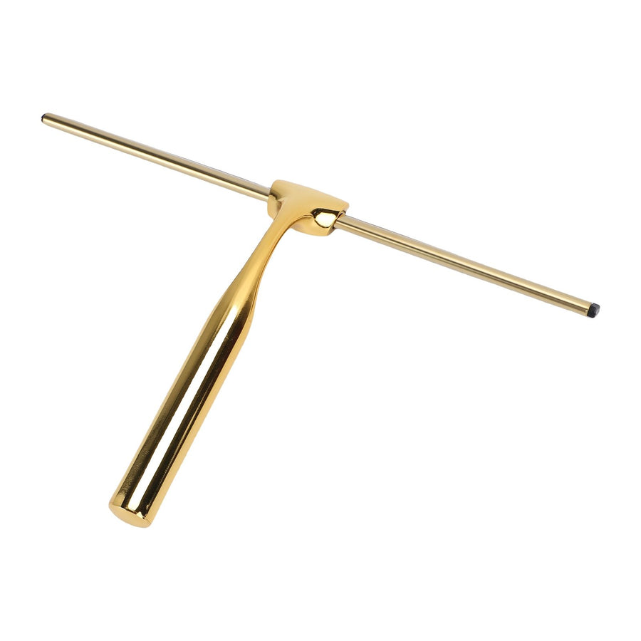 Stainless Steel Squeegee All Purpose Shower Window Squeegee with Hook for Household Easy Cleaning Gold