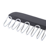 Belt Hanger Large Capacity Space Saving Multifunctional Wood Belt Organizer for Ties Hats Underwear 8 Hooks Black