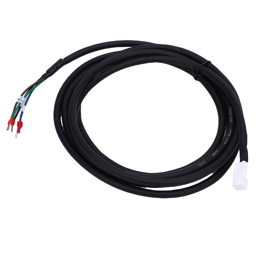 Servo Motor Low Power Power Cable Fit for A4 A5 A6 Flame Retardant Soft Easy Wiring 3.0m