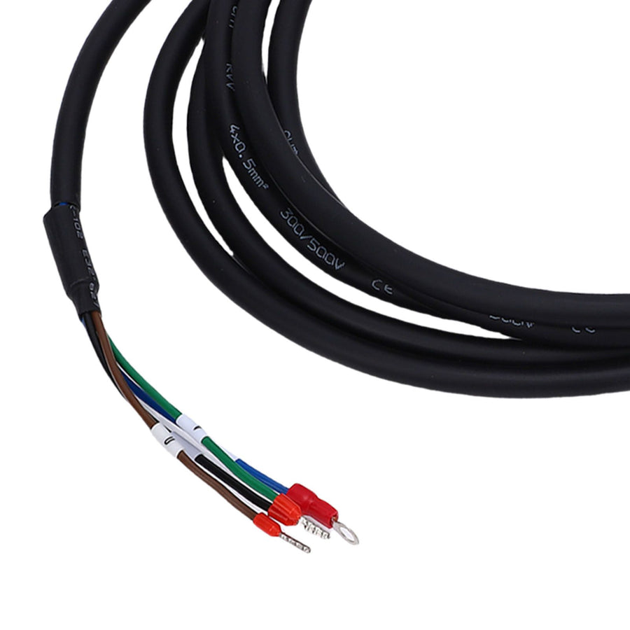 Servo Motor Low Power Power Cable Fit for A4 A5 A6 Flame Retardant Soft Easy Wiring 3.0m