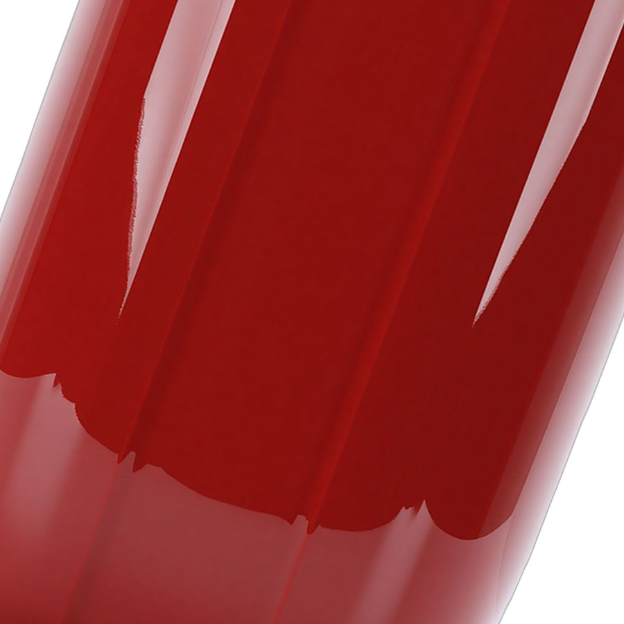 Hanging Trash Can Wide Opening Space Saving Under Counter Small Waste Bin with Press Ring for Kitchen Bathroom Red