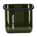 Hanging Trash Can Wide Opening Space Saving Under Counter Small Waste Bin with Press Ring for Kitchen Bathroom OD Green