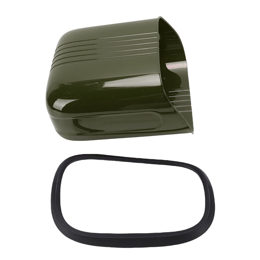 Hanging Trash Can Wide Opening Space Saving Under Counter Small Waste Bin with Press Ring for Kitchen Bathroom OD Green