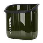 Hanging Trash Can Wide Opening Space Saving Under Counter Small Waste Bin with Press Ring for Kitchen Bathroom OD Green
