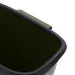 Hanging Trash Can Wide Opening Space Saving Under Counter Small Waste Bin with Press Ring for Kitchen Bathroom OD Green