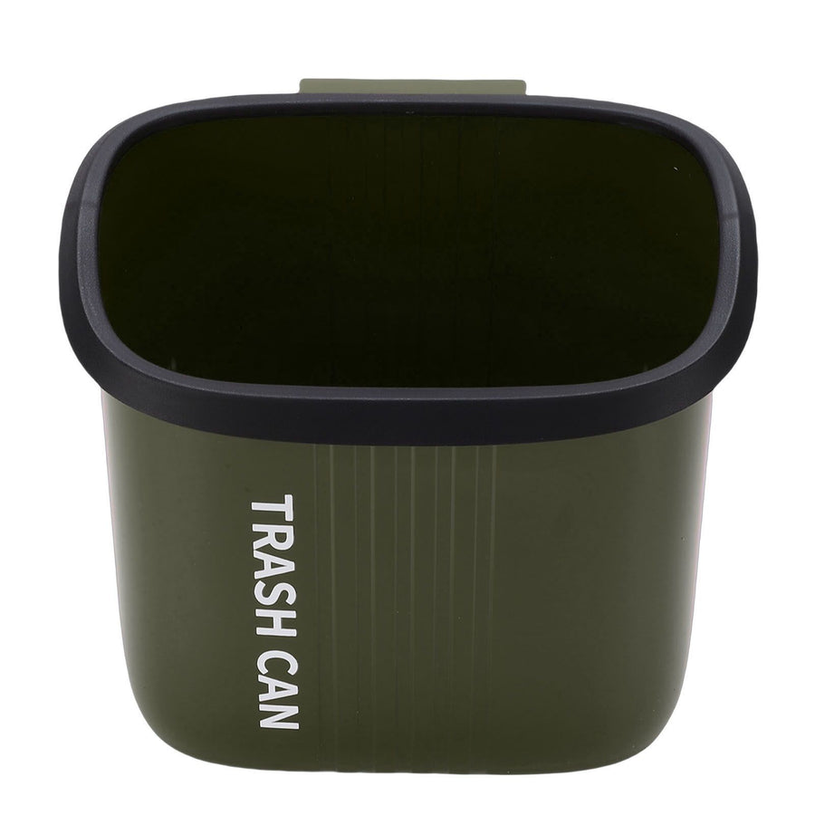 Hanging Trash Can Wide Opening Space Saving Under Counter Small Waste Bin with Press Ring for Kitchen Bathroom OD Green