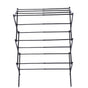 Clothes Drying Rack Expandable Carbon Steel 3 Tier Foldable Portable Laundry Rack for Clothing Towels Black