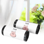 2 Rolls Vest Type Disposable Garbage Bag Portable Household Trash Rubbish Bag