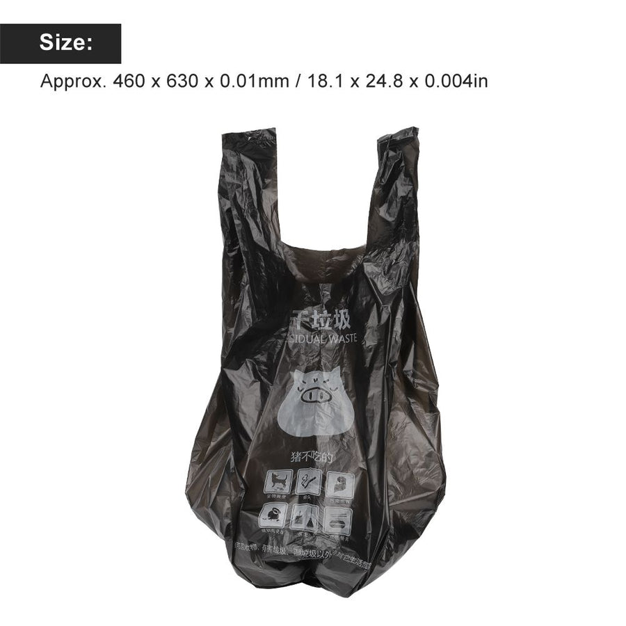 2 Rolls Vest Type Disposable Garbage Bag Portable Household Trash Rubbish Bag