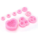 9Pcs Unique Heart Rose Shape Silicone Baking Chocolate Cake Mold DIY Baking Tool Accessories