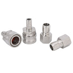 Stainless Steel G1/2in Thread Quick Connector Beer Barrel Connector Adapter Home Brew Fitting