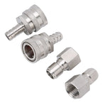 Stainless Steel G1/2in Thread Quick Connector Beer Barrel Connector Adapter Home Brew Fitting