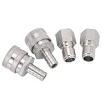 Stainless Steel G1/2in Thread Quick Connector Beer Barrel Connector Adapter Home Brew Fitting
