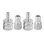 4pcs G1/2in Thread Stainless Steel Quick Connector Adapter Fitting for Home Beer Brewing