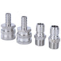 4pcs G1/2in Male Thread Stainless Steel Quick Connector Adapter for Home Brewing Beer