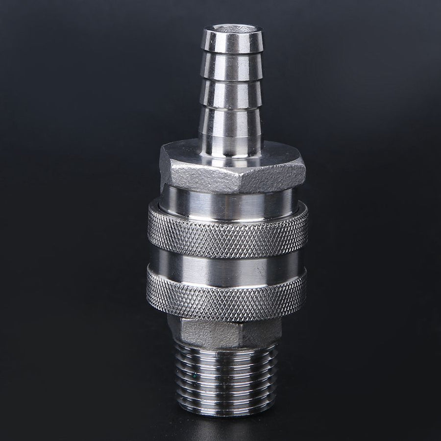 4pcs G1/2in Male Thread Stainless Steel Quick Connector Adapter for Home Brewing Beer