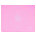 Kitchen Thicken Silicone Rolling Dough Pad Baking Mat with Scales DIY Baking ToolsPink 40x50cm