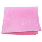 Kitchen Thicken Silicone Rolling Dough Pad Baking Mat with Scales DIY Baking ToolsPink 40x50cm
