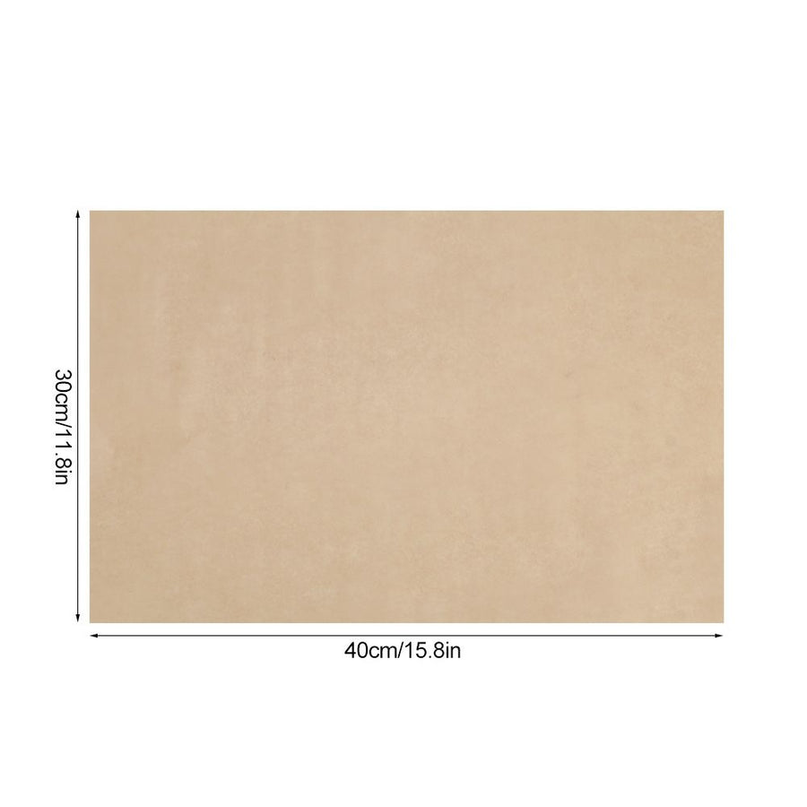 100Pcs Non-Stick Parchment Paper Baking Sheets Silicone Baking Mat Kitchen Accessories(Brown )
