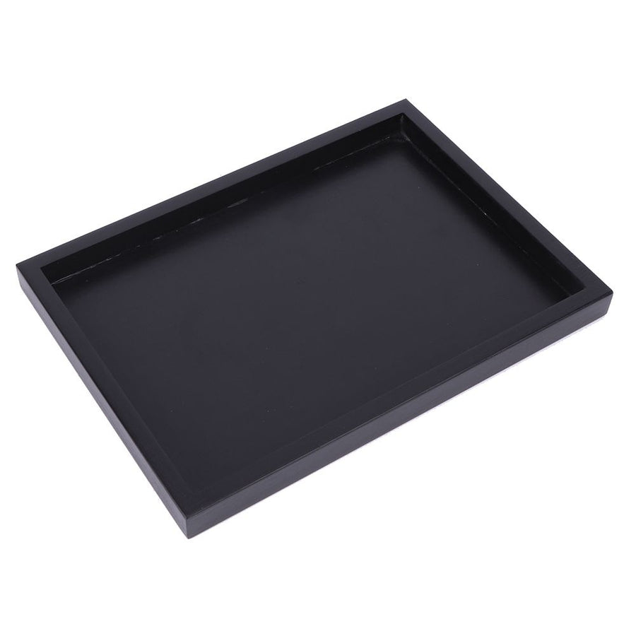Multi Purpose Rectangular Wooden Tea Coffee Food Serving Tray for Home Restaurant 25x18x2cm