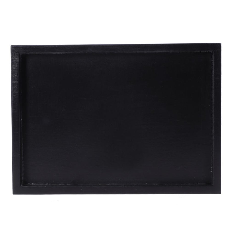 Multi Purpose Rectangular Wooden Tea Coffee Food Serving Tray for Home Restaurant 25x18x2cm