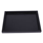 Multi Purpose Rectangular Wooden Tea Coffee Food Serving Tray for Home Restaurant 25x18x2cm