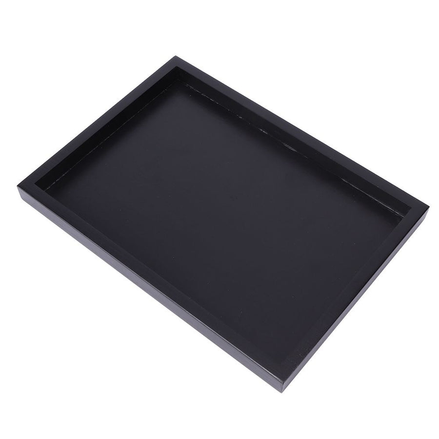 Multi Purpose Rectangular Wooden Tea Coffee Food Serving Tray for Home Restaurant 25x18x2cm