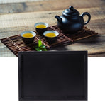 Multi Purpose Rectangular Wooden Tea Coffee Food Serving Tray for Home Restaurant 25x18x2cm