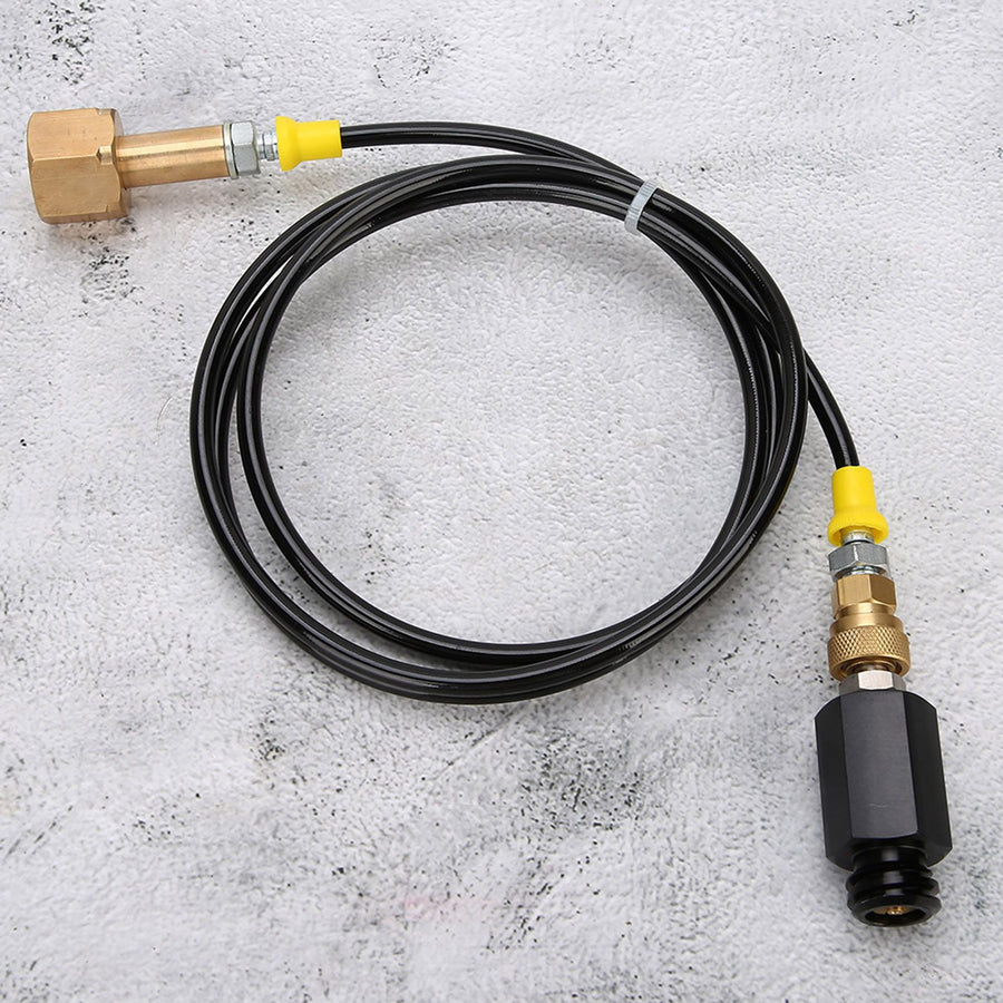 1.7m CGA320 Thread CO2 Soda External Hose Adapter Kit for Kitchen Soda Water Cylinder Bucket