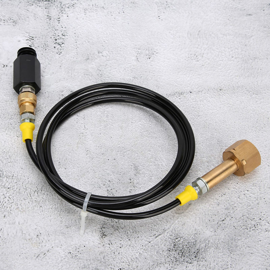1.7m CGA320 Thread CO2 Soda External Hose Adapter Kit for Kitchen Soda Water Cylinder Bucket