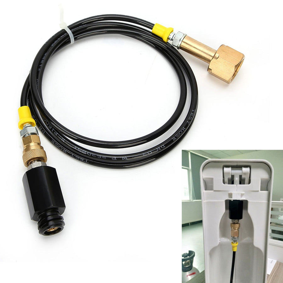 1.7m CGA320 Thread CO2 Soda External Hose Adapter Kit for Kitchen Soda Water Cylinder Bucket
