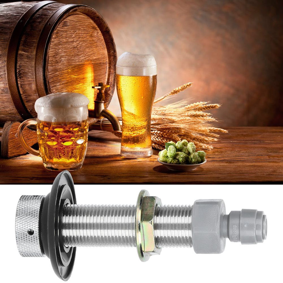 Stainless Steel Threaded Pipe with Quick Connector Beer Keg Faucet Connecting Pipe