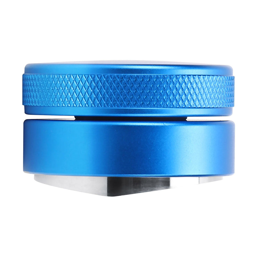 Household Kitchen Reusable Stainless Steel Coffee Distributor Tamper Powder Press Hammer Height Adjustable51mm Blue Convex Base