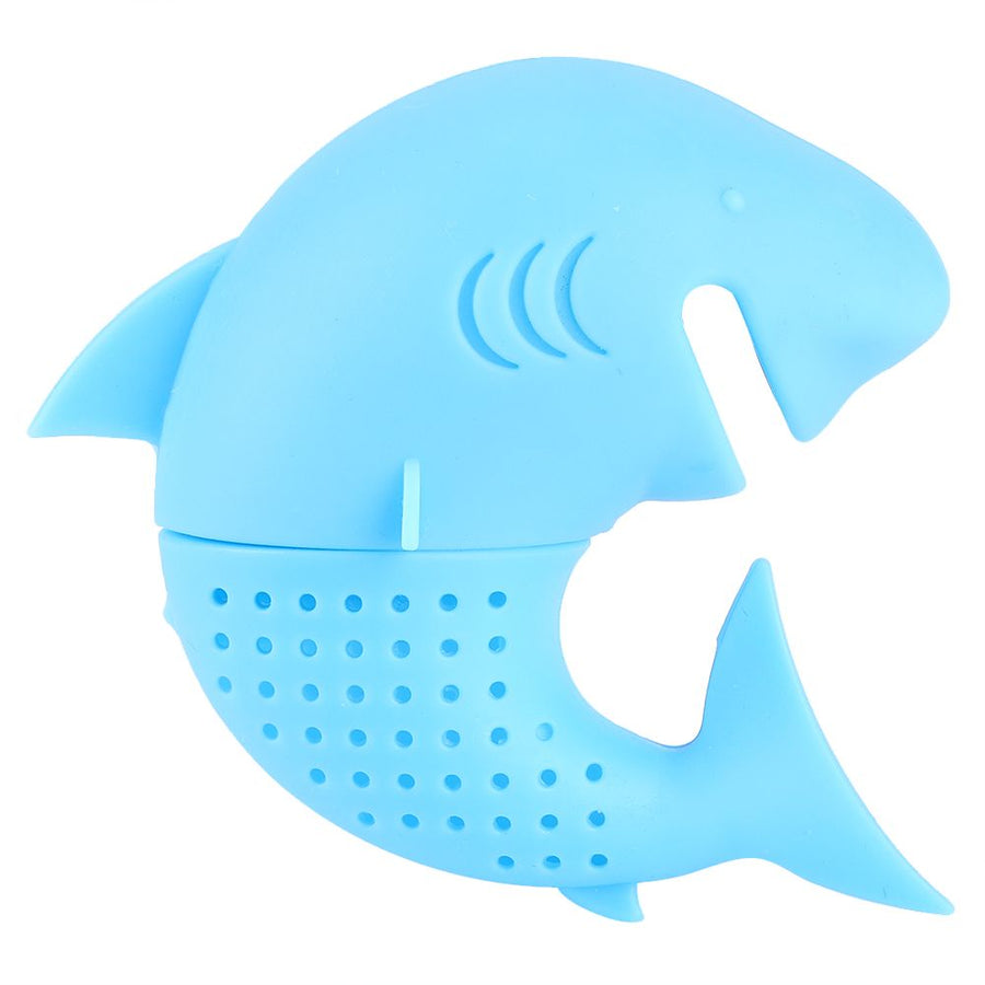 Cute Animal‑Shaped Silicone Tea Infuser Heat Resistant Tea Leaf Strainer Filter Accessory Blue