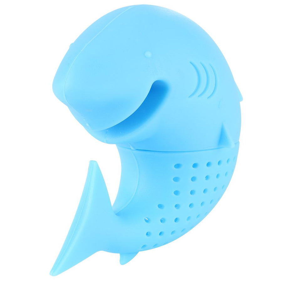 Cute Animal‑Shaped Silicone Tea Infuser Heat Resistant Tea Leaf Strainer Filter Accessory Blue