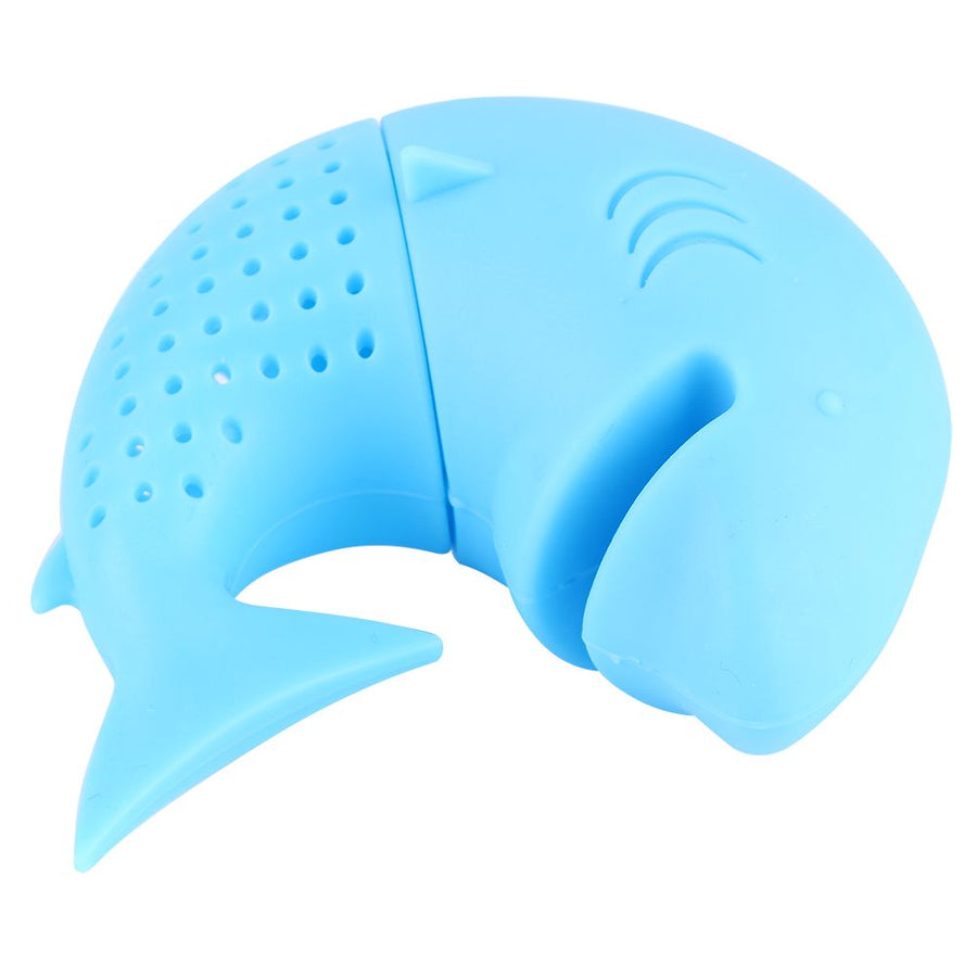 Cute Animal‑Shaped Silicone Tea Infuser Heat Resistant Tea Leaf Strainer Filter Accessory Blue