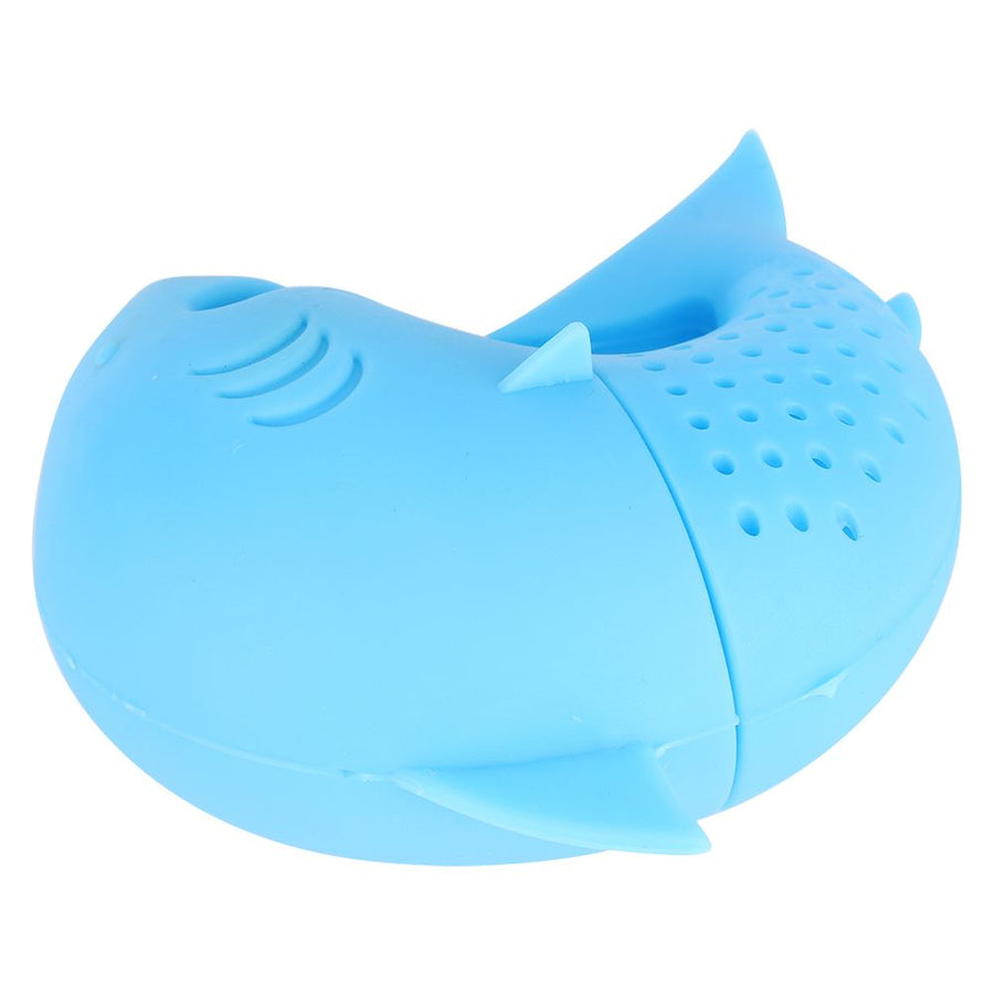 Cute Animal‑Shaped Silicone Tea Infuser Heat Resistant Tea Leaf Strainer Filter Accessory Blue