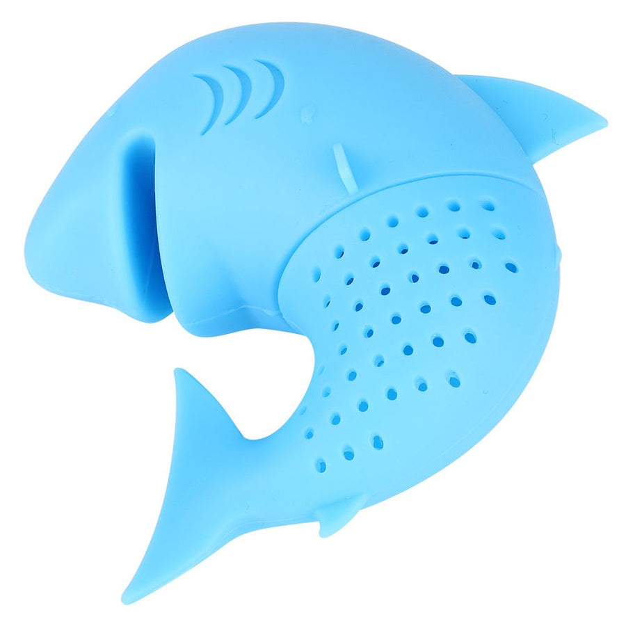 Cute Animal‑Shaped Silicone Tea Infuser Heat Resistant Tea Leaf Strainer Filter Accessory Blue