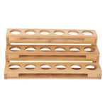 35mm Hole Diameter Bamboo Essential Oil Bottle Display Rack Stand Essential Oil Storage Box